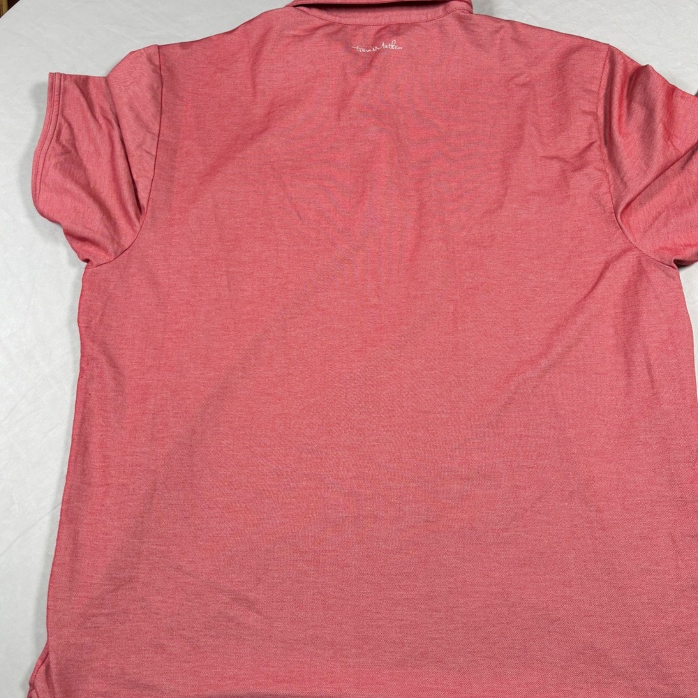 Travis Mathew Polo Shirt Mens XXL Red Heathered Short Sleeve Pocket Golf‎ Pique - Picture 6 of 12